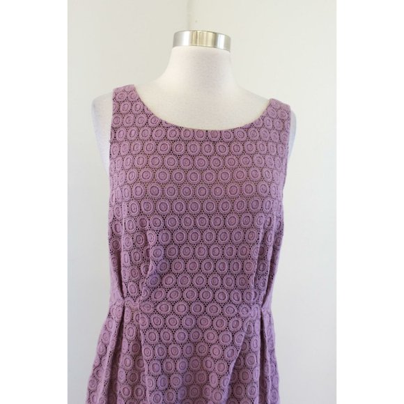 NWT Maeve 60s Mod Style Crochet Lace Overlay Dress - Picture 2 of 6